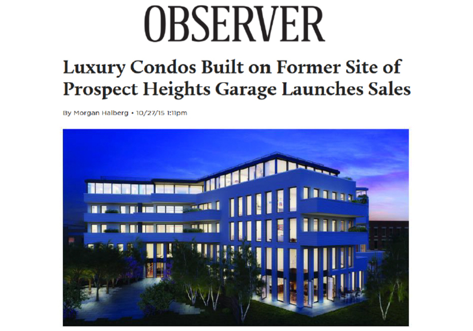 Luxury Condos Built on Former Site of Prospect Heights Garage Launches Sales